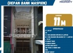 (JUAL) Ruko Jl. Irian (depan Bank Maspion)