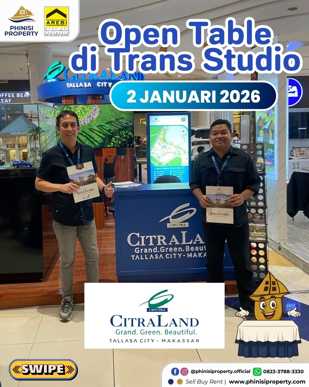 Open Table di Trans Studio Mall Makassar – 2 Januari 2026