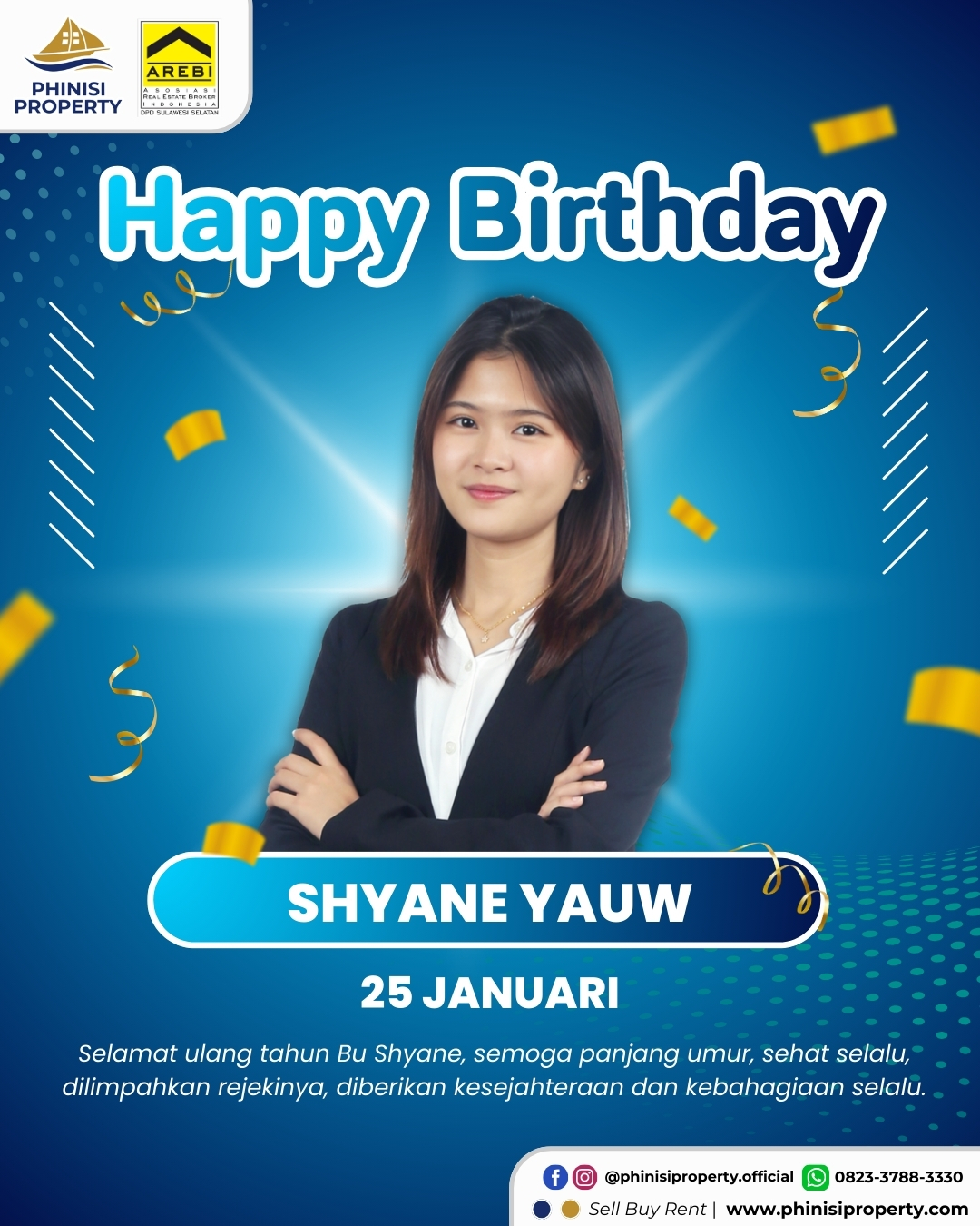 Happy Birthday Bu Shyane Yauw